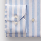 Emanuel Berg Byron Light Blue Striped 4Flex Shirt