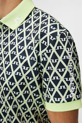 J. Lindeberg Tour Tech Reg Fit Print Polo