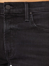 Mother The Mid Rise Rambler Zip Flood Jeans Spiked Hair Art Flair