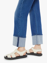 Mother Denim The Checkerboard Duster Flood Cuff