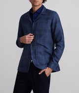 Emanuel Berg Dobby Check D-Constructed Shirt Jacket