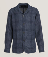 Emanuel Berg Dobby Check D-Constructed Shirt Jacket