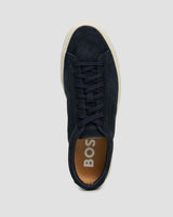 Boss Suede Trainers with Rubber Outsole