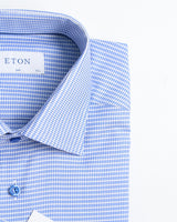 Eton Houndstooth Signature Slim-Fit Twill Shirt