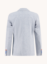 A Fish Named Fred Blazer Linen Stripe