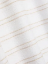 Horizontal-stripe sweater in a cotton blend