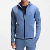 Sicon Reflective-branding hoodie with zip front