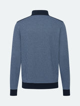 Bugatti Houndstooth Full Zip Sweater