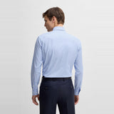 Boss SLim-Fit Shirt in Checked Easy-Iron Stretch Cotton