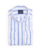 Berg Striped Linen Modern Fit Shirt