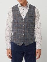 A Fish Named Fred Woven Checked Waistcoat