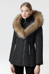MACKAGE ADALI-F Down coat with natural fur Signature Mackage Collar