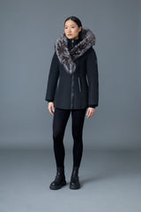 MACKAGE ADALI-X Down coat with silver fox fur Signature Mackage Collar