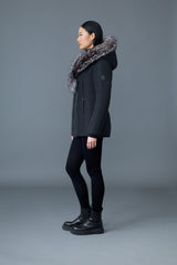 MACKAGE ADALI-X Down coat with silver fox fur Signature Mackage Collar