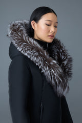 MACKAGE ADALI-X Down coat with silver fox fur Signature Mackage Collar