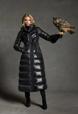 CALINA-RZ Lustrous down maxi coat
