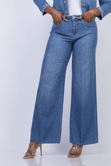 L'Agence Alicent Sneaker Wide Leg Jeans