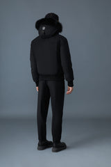 MACKAGE DIXON-BX 2-in-1 Nordic Tech down bomber with blue fox fur