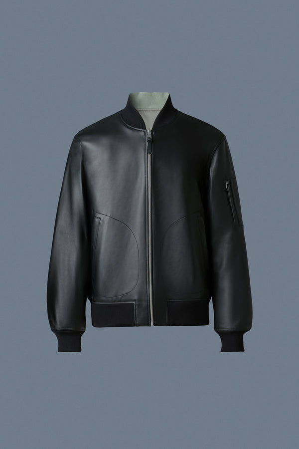 Mackage EASTON-R 2-in-1 lamb leather bomber jacket