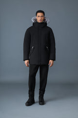 MACKAGE EDWARD-X 2-in-1 down parka with hooded bib and silver fox fur