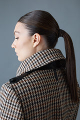 MACKAGE ELODIE-HT Houndstooth Wool Maxi Coat