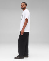 Reigning Champ Midweight Jersey Arch Logo T-Shirt in White