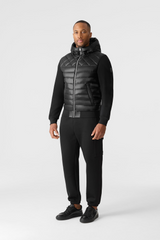 FLETCHER Mixed-Media Down Hooded Jacket