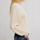 Free People FRANKIE CABLE SWEATER
