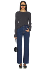 FREE PEOPLE x We The Free Nova Tee Long Sleeve In Peacoat