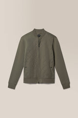 Good Man Brand Quilted Bomber Jacket- Army