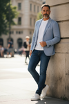 Emanuel Berg - Washed Cotton and Silk Blend Blazer 2-Button D-Constructed Jacket