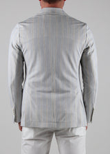 Circolo Gray Stripe Blazer