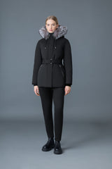 MACKAGE JENI-X 2-in-1 down parka with removable bib and silver fox fur