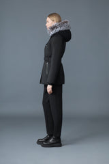 MACKAGE JENI-X 2-in-1 down parka with removable bib and silver fox fur