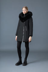 MACKAGE KAY-BX Down coat with blue fox fur Signature Mackage Collar