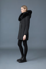 MACKAGE KAY-BX Down coat with blue fox fur Signature Mackage Collar