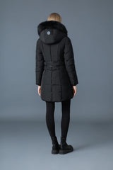 MACKAGE KAY-BX Down coat with blue fox fur Signature Mackage Collar