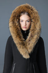MACKAGE KAY-F Down coat with natural fur Signature Mackage Collar