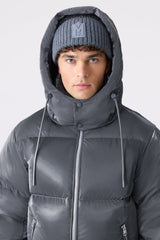 KENT-GLO High-Gloss Hooded Down Jacket