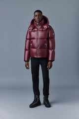 Mackage Kent-Z Garnett Lustrous Light Down Jacket with Hood