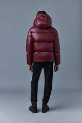 Mackage Kent-Z Garnett Lustrous Light Down Jacket with Hood