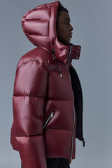 Mackage Kent-Z Garnett Lustrous Light Down Jacket with Hood