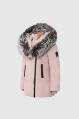 Mackage LEELEE Down coat with removable silver fox Signature Mackage Collar for toddlers (2-6 years)