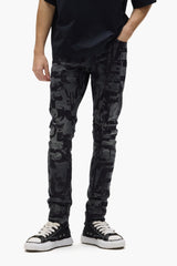 Purple P001 Grunge Print