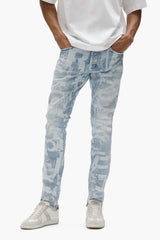 P001 Grunge Print jean