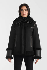 NIKOLINA mixed media jacket