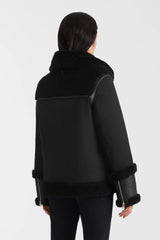 NIKOLINA mixed media jacket
