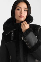 NIKOLINA mixed media jacket