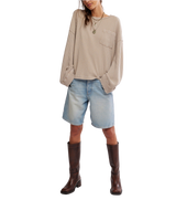 Free People Dawson Pocket Thermal Long Sleeve T‑Shirt