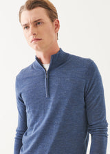 Patrick Assaraf Extra-Fine Merino Quarter Zip